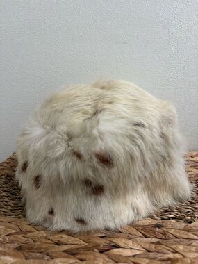 Vintage Lord & Taylor rabbit fur hat Made in Italy